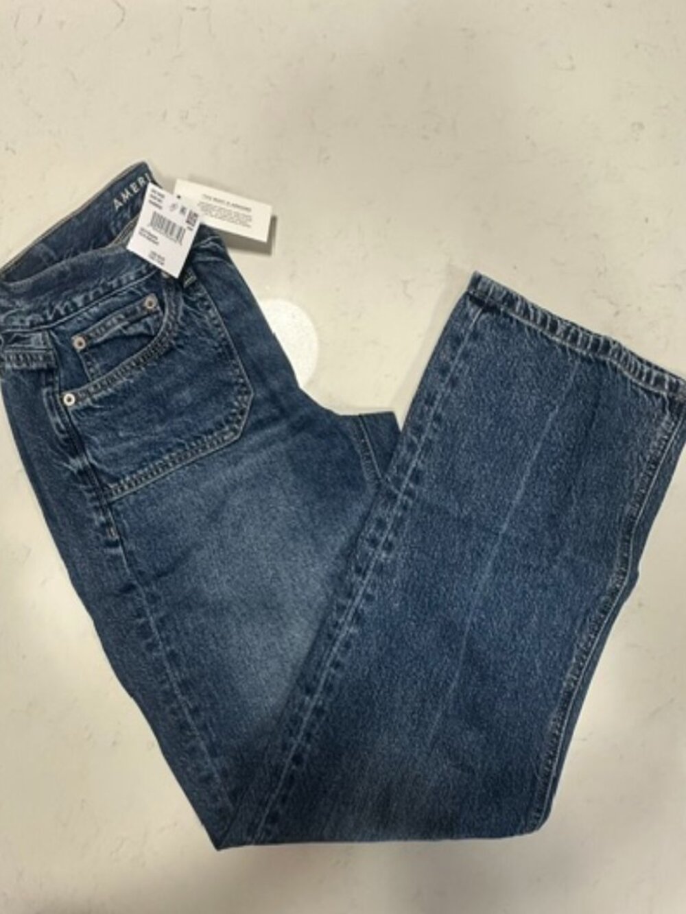 NWT American Eagle Low-Rise Rigid Classic Straight Jeans - 6 Regular